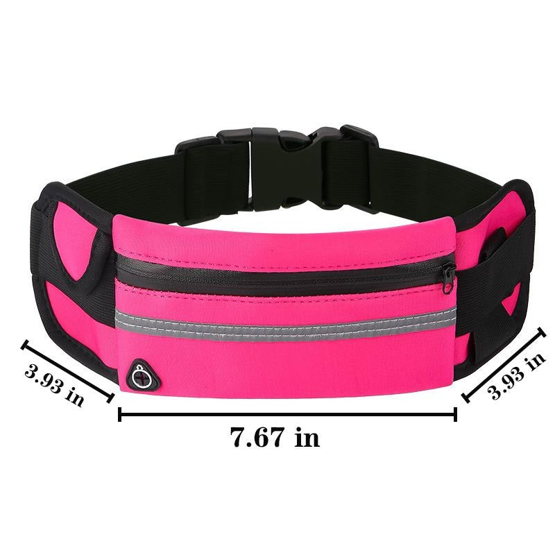 Running Belt for Women and Men, Money Belt and Running Fanny Pack, Hiking Fanny Pack, Holder for Cell Phone, Money, and Keys, Adjustable Belt Pouch fits Most Phone and Waist Sizes