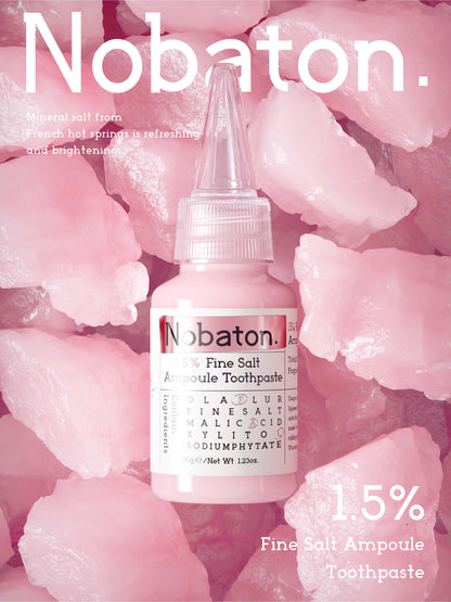 1.5% powdered salt ampoule toothpaste