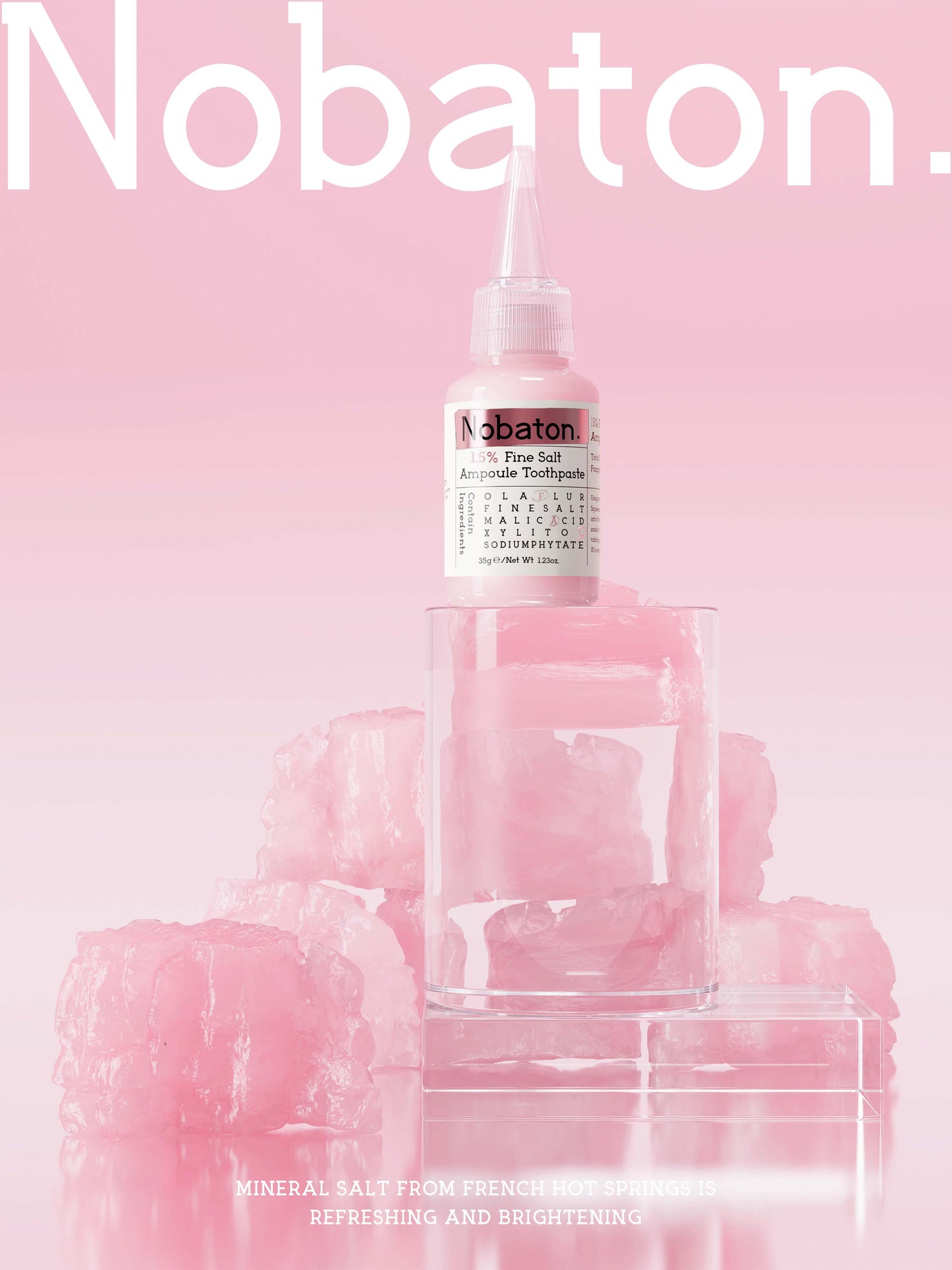 1.5% powdered salt ampoule toothpaste