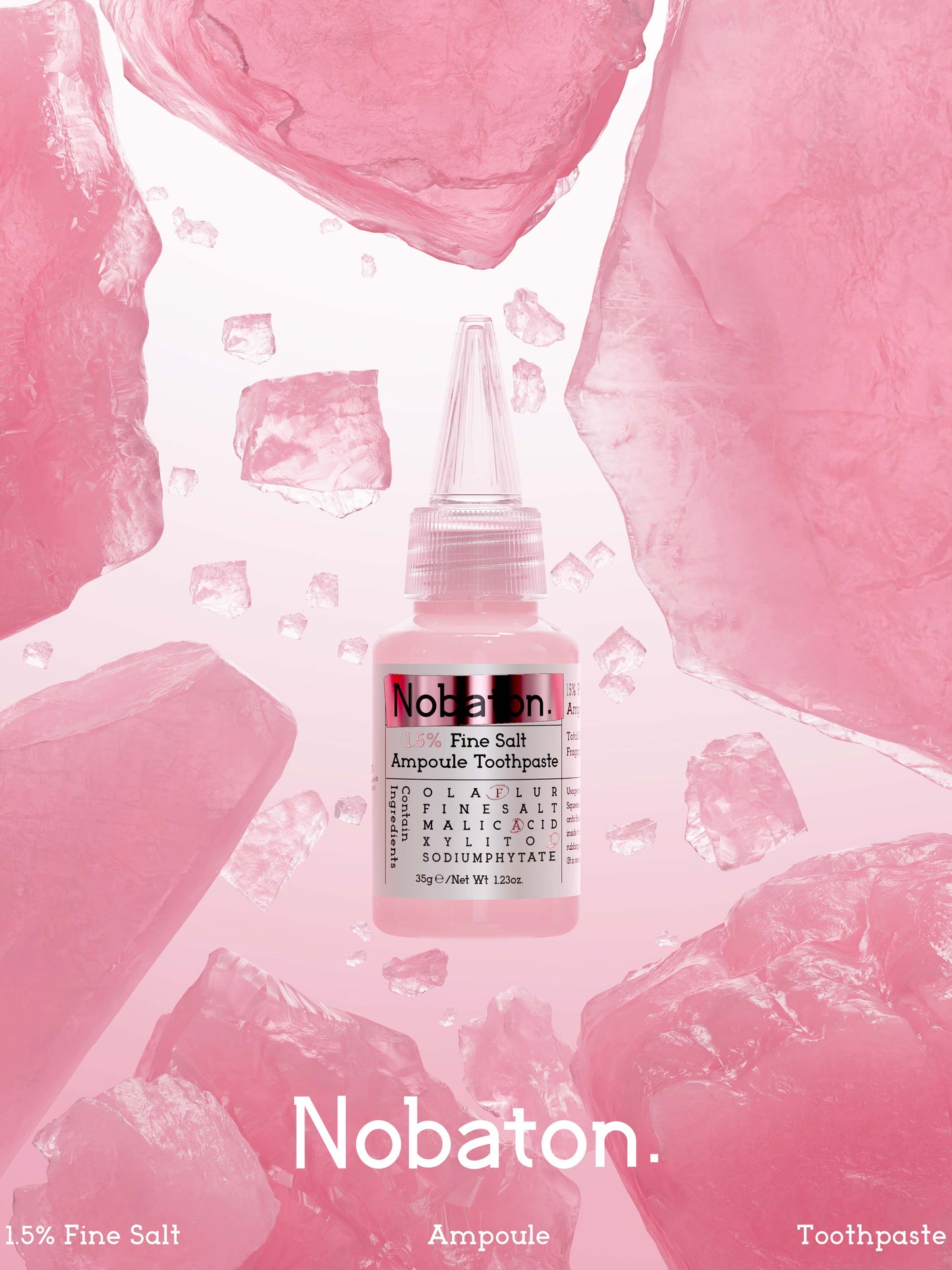 1.5% powdered salt ampoule toothpaste