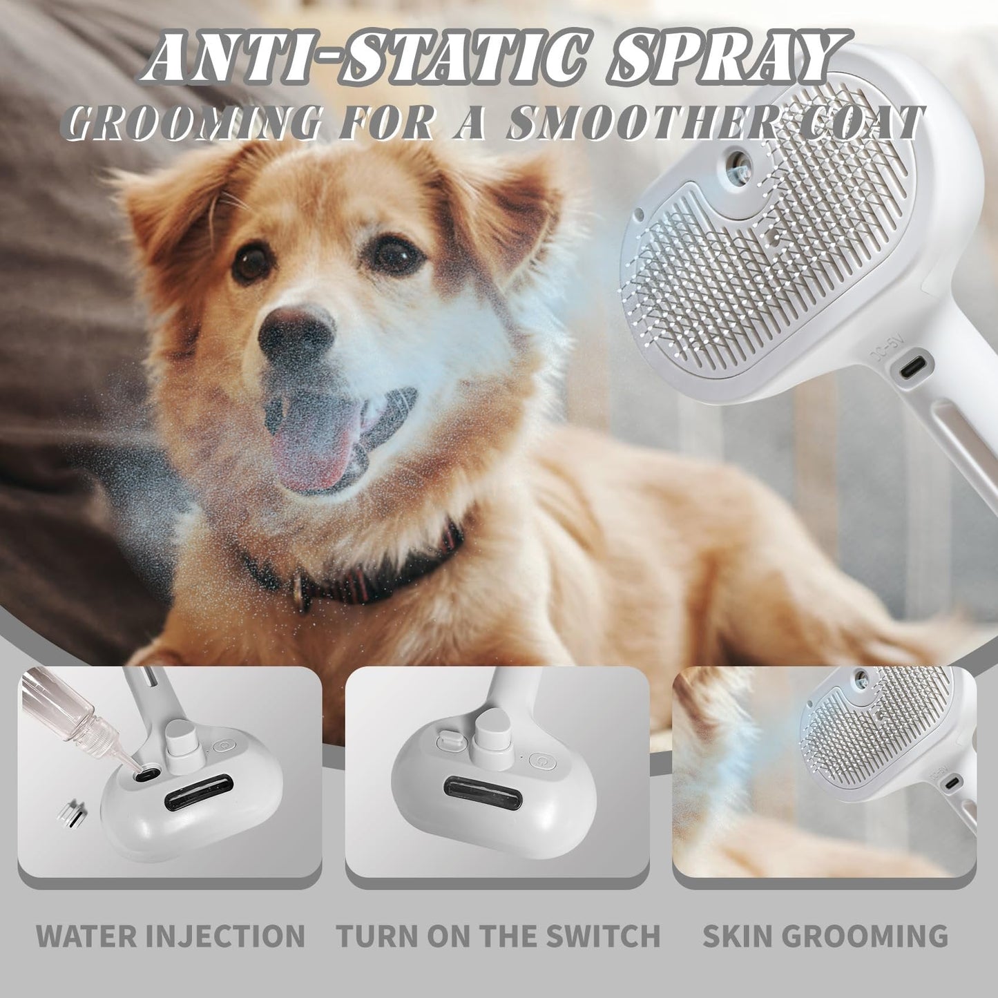 Spray Comb Pet Comb