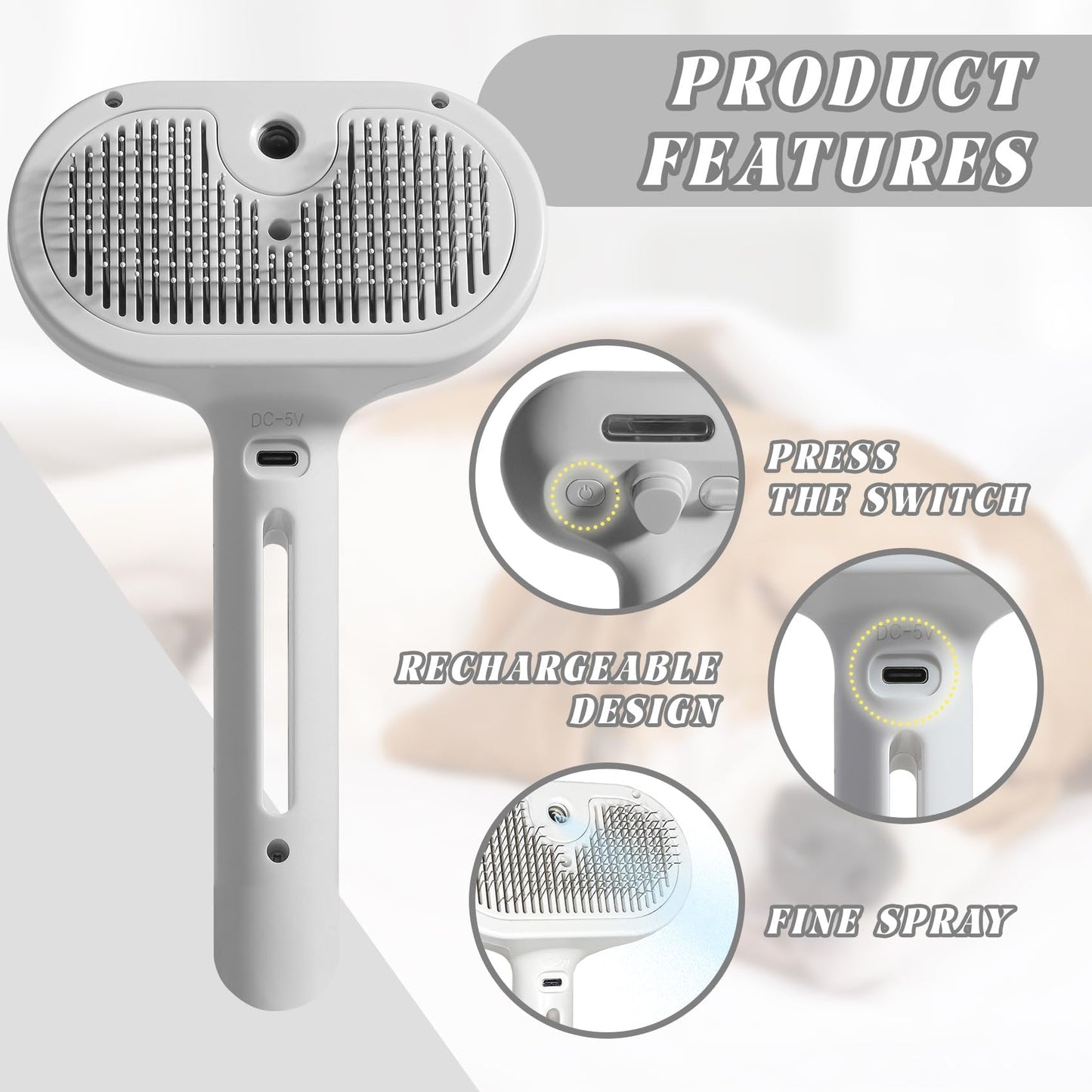 Spray Comb Pet Comb