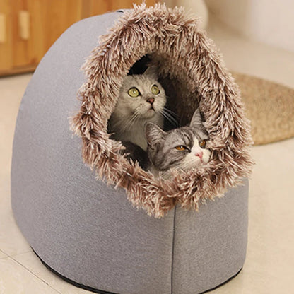 Winter Warm Pet Cave bed