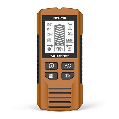 Multi-Function Handheld Wall Detector HW-710 with Advanced Multi-Mode Detection Accurate High Sensitivity Sensor Easy-to-Read LCD Display and Audible Alarms for Home Improvement and Electrical Work