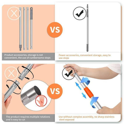 Sunflower Mop Broom,Retractable Ceiling Mop, Dust Mop, Flexible Rotating Mop, Wall Mop, Wet and Dry Mop, Floor Tile Glass Windo