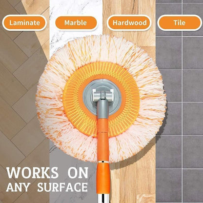 Sunflower Mop Broom,Retractable Ceiling Mop, Dust Mop, Flexible Rotating Mop, Wall Mop, Wet and Dry Mop, Floor Tile Glass Windo
