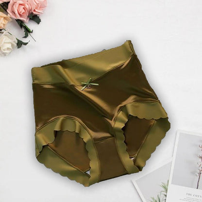 6/12/18 Pack Mid Waist Women's Briefs with Scalloped Edges Breathable Comfortable Soft Briefs High Elastic Hip Lifting Fit Everyday Wear Elegant Stylish Design Women's Ice Silk Compression Minimalist Gamis