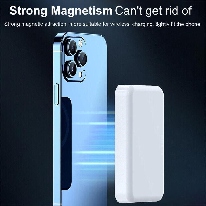 5000mAh Power Bank, Wireless Portable Charger, Fast Charging MagSafe Battery Pack for iPhone 17/16/15/14/13/12/Plus/Pro Max, Compact Device Smartphone Chargeable