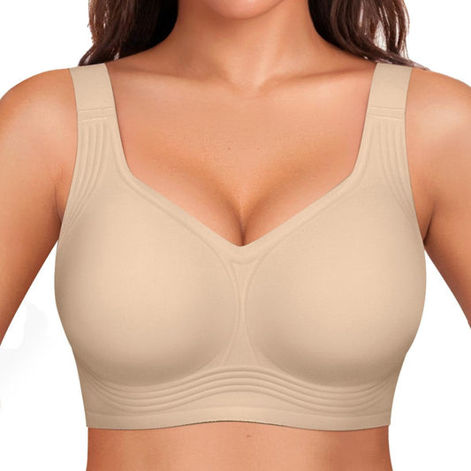 Women Wirefree Bras for Women Full Coverage No Underwire Everyday Bras Comfortable Wireless Padded Jelly Bras