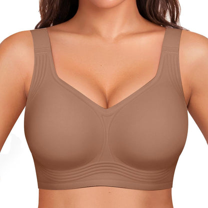 Women Wirefree Bras for Women Full Coverage No Underwire Everyday Bras Comfortable Wireless Padded Jelly Bras