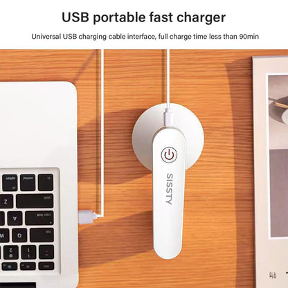 Rechargeable Fabric Shaver with 2 Replaceable Stainless Steel 6-Leaf Blades(1 Free Extra Included) | Lint Remover with 3-Speed Settings  - Efficient Sweater and Lint Shaver for Clothes, Removing Fuzz, Lint Balls, Pills, and Hairballs..