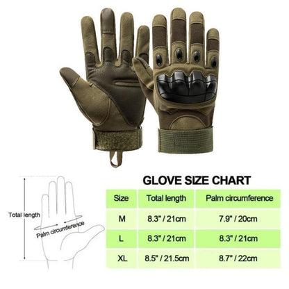 Tactical Full Finger Gloves - Soft Knuckle Protection, Touchscreen Non-Slip Breathable, For Outdoor Sports Motorcycle Riding Training Hunting, Men Women Work Gloves Father Gifts # dealsforyoudays