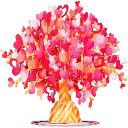 Valentine's Day Card, 3D Pop-Up Card with Flower Bouquet Keepsake Gift, Romantic Valentines Gifts and Flowers 2-in-1 Idea for Valentine, Birthday, Wedding, Anniversary, Wife Husband, Mom, Women, Him Her, Girlfriend Boyfriend