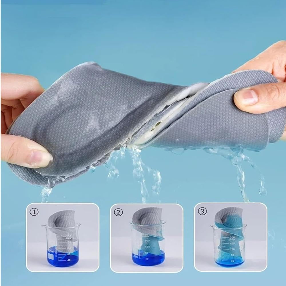 4D Shoe Cloud Insoles for Men Women, Soft Memory Foam Orthotic Shoe Inserts Sports Insoles