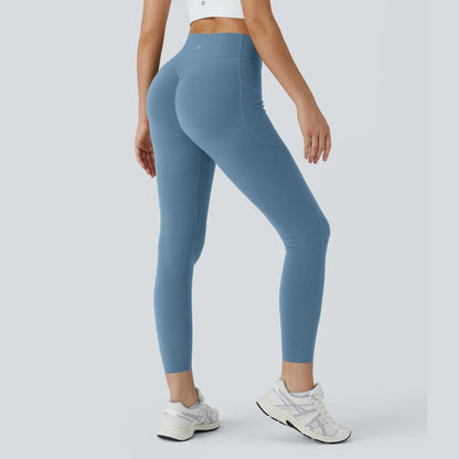 High Waisted Scrunch Butt Lifting Tummy Control Pocket Shaping Training Leggings