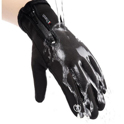 Outdoor Winter Gloves Touchscreen Windproof Full-Finger Fleece Lined for Men Women Sports Travel Daily Activities Unisex