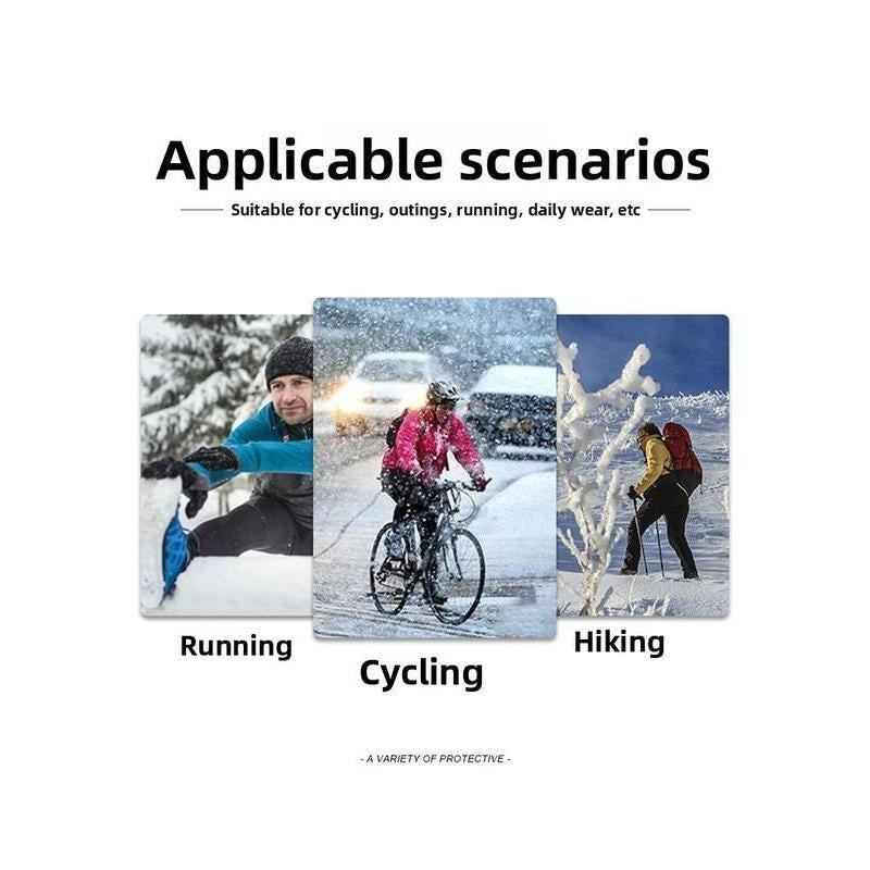 Outdoor Winter Gloves Touchscreen Windproof Full-Finger Fleece Lined for Men Women Sports Travel Daily Activities Unisex
