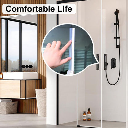 16.4Ft Door Weather Stripping, (1.38in Width) Weather Stripping Door Draft Stopper Adhesive Seal Strip Anti Draft Insulation Tape for Doors Windows and Shower Doors