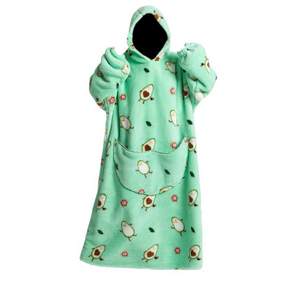 Oversized Wearable Blanket Hoodie for Women & Adults, Super Soft, Warm & Cozy with Giant Front Pocket, Perfect Christmas & Valentine's Day Gift