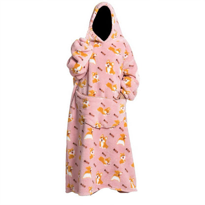 Oversized Wearable Blanket Hoodie for Women & Adults, Super Soft, Warm & Cozy with Giant Front Pocket, Perfect Christmas & Valentine's Day Gift