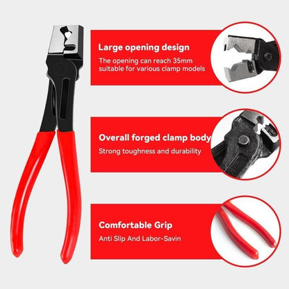 Automotive Electrical Disconnect Pliers Kit,Auto Repair Plier,High-Carbon Steel Connector Separator  60 ° Pliers,Hose Clamp Plier,Car Trim Clip Removal Pliers,Plug Release Tool and Wire Terminal Removal in Storage Bag.