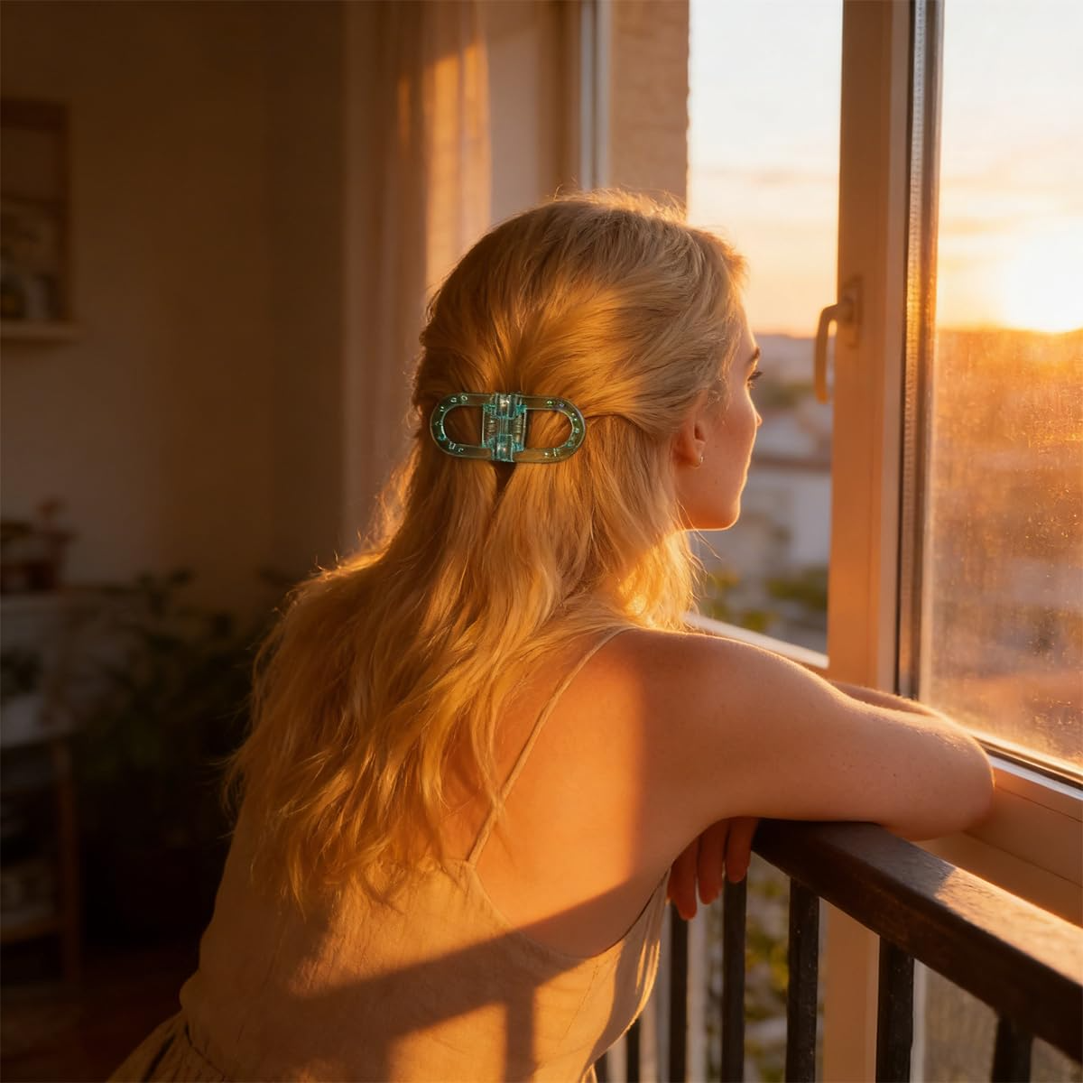 4 Pack Magnetic Hair Clips, Magnetic Hair Bow Clips for Women, Decorative No-Slip Magnet Hair Accessories for Easy Half-Up Styles, Lightweight Fashion Hair Clips for Everyday, Work & Special Occasions