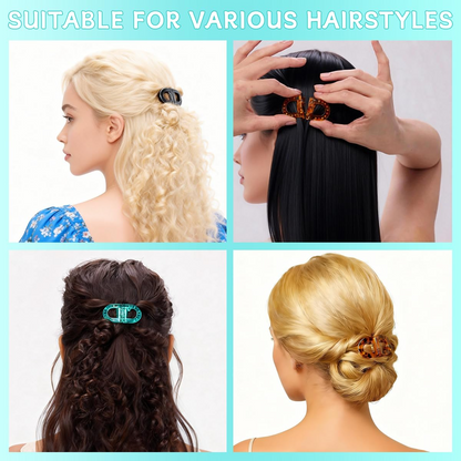 4 Pack Magnetic Hair Clips, Magnetic Hair Bow Clips for Women, Decorative No-Slip Magnet Hair Accessories for Easy Half-Up Styles, Lightweight Fashion Hair Clips for Everyday, Work & Special Occasions