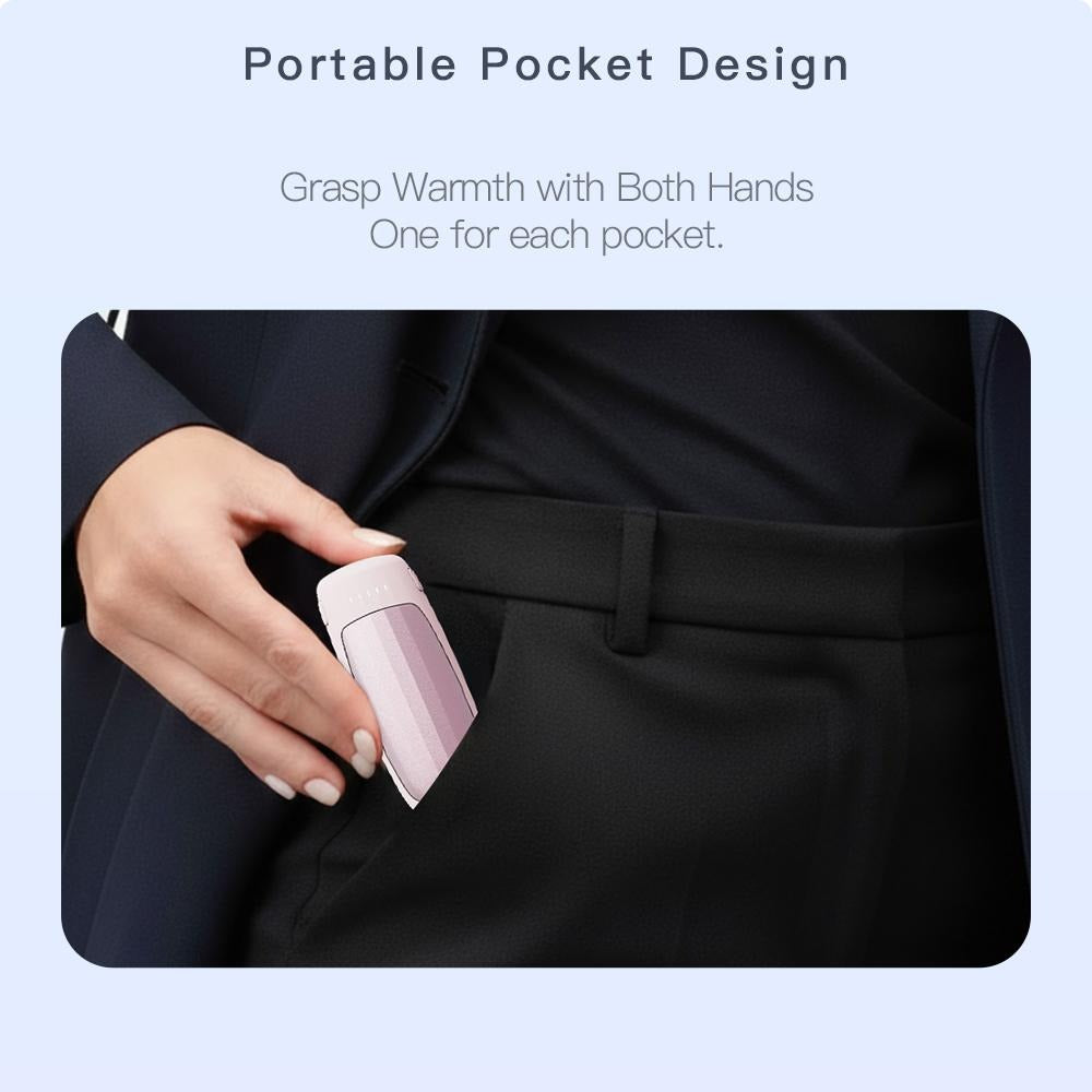 Rechargeable Hand Warmer 2 Pack, Portable Pocket size, Holiday Gifts for Christmas, Outdoor, Hunting, Camping, Skiing, Hand Warmers