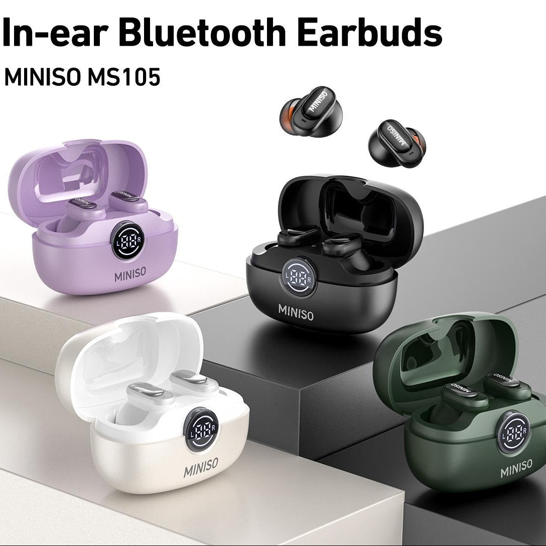 Wireless Earbuds Bluetooth 6.0 Earphones, In Ear Earbuds,Waterproof Wireless Earphones, Suitable for Office, Sports, Study and Audio Calls, Built in Microphone, Gaming Bluetooth Headphones