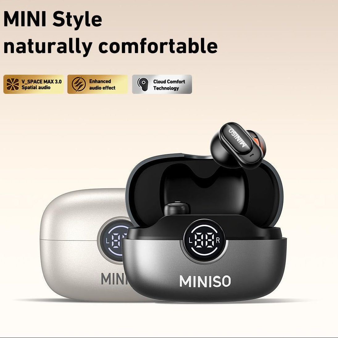 Wireless Earbuds Bluetooth 6.0 Earphones, In Ear Earbuds,Waterproof Wireless Earphones, Suitable for Office, Sports, Study and Audio Calls, Built in Microphone, Gaming Bluetooth Headphones