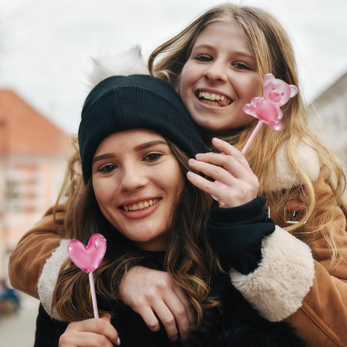 4D Music Lollipop | linus lollipop | Bone Conduction Tech | 4D Bear/Strawberry/Dinosaur/Heart Shapes | Sugarfree, Fruity Flavor | Halal Certified | Healthy Valentine's Day Gift