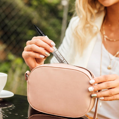 4D Brow Pen, 2-in-1 Eyebrow Pencil with Waterproof Microblading and Dual-Ended Eyeliner Brush for Natural Brow Makeup and Eyelash Line