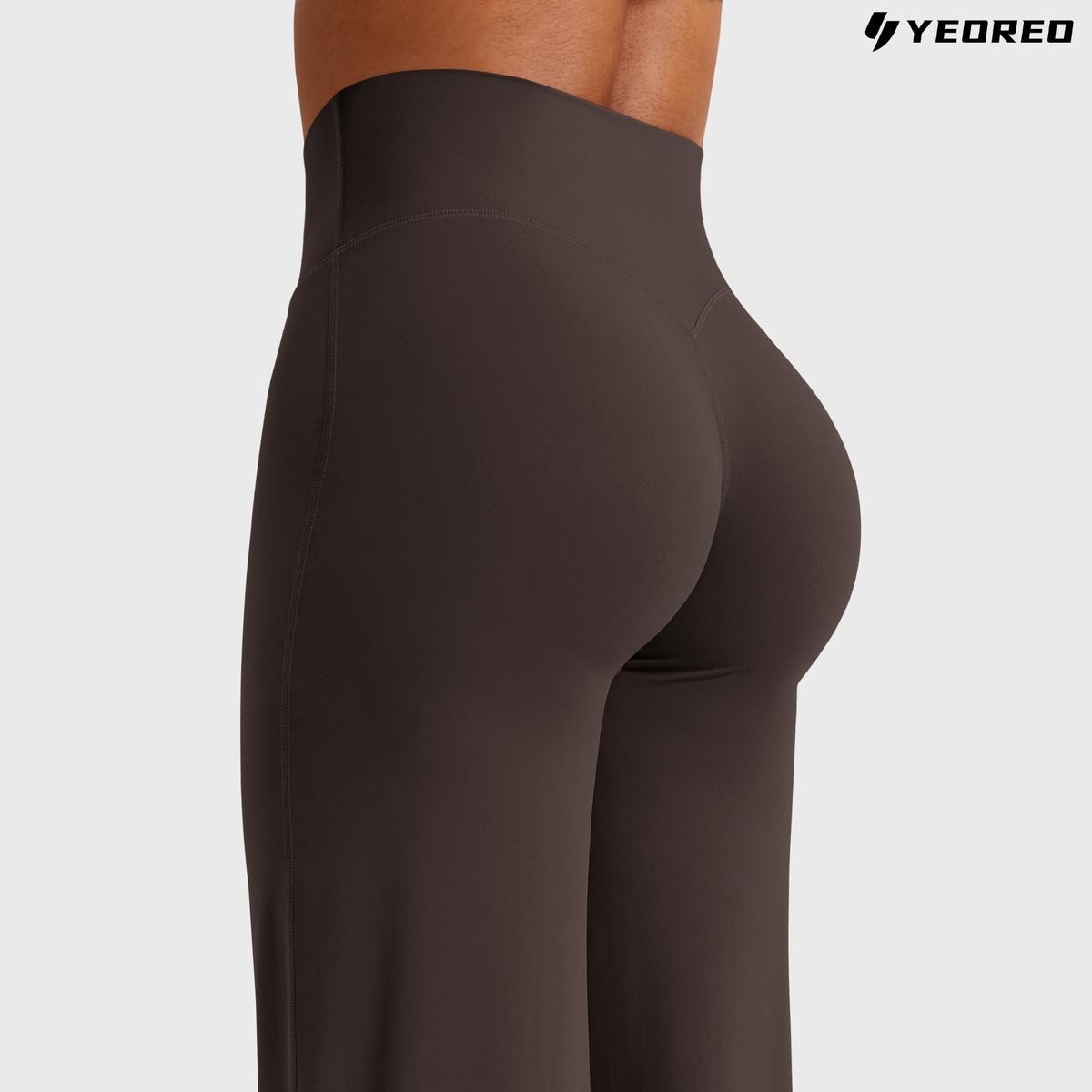 Leggings High-Waist Straight-Leg No Front Seam Buttery Soft Gym Yoga Pants for Women Fitness Tights