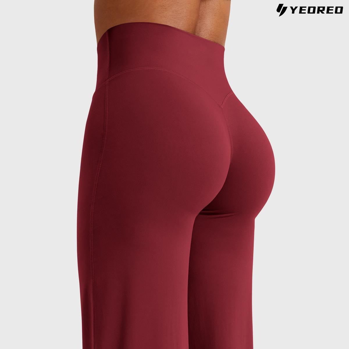 Leggings High-Waist Straight-Leg No Front Seam Buttery Soft Gym Yoga Pants for Women Fitness Tights