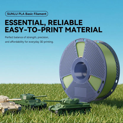 SUNLU PLA Super Vibrant Colors 1KG 1.75mm/0.0689inch High Precision Filament for Smooth 3D Prints Compatible with Bambulab Creality Flashforge Elegoo Prusa Anycubic FDM Printers Tangle-Free
