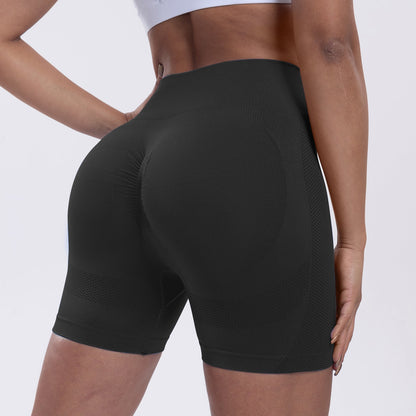 Seamless Impact Shorts for Women, Invisable Scrunch Butt Lifting Gym Seamless Booty Biker Shorts, Breathable Comfortable High Stretch Skinny Shorts, Gym Shorts, Ladies Sportswear for Indoor Outdoor Wear