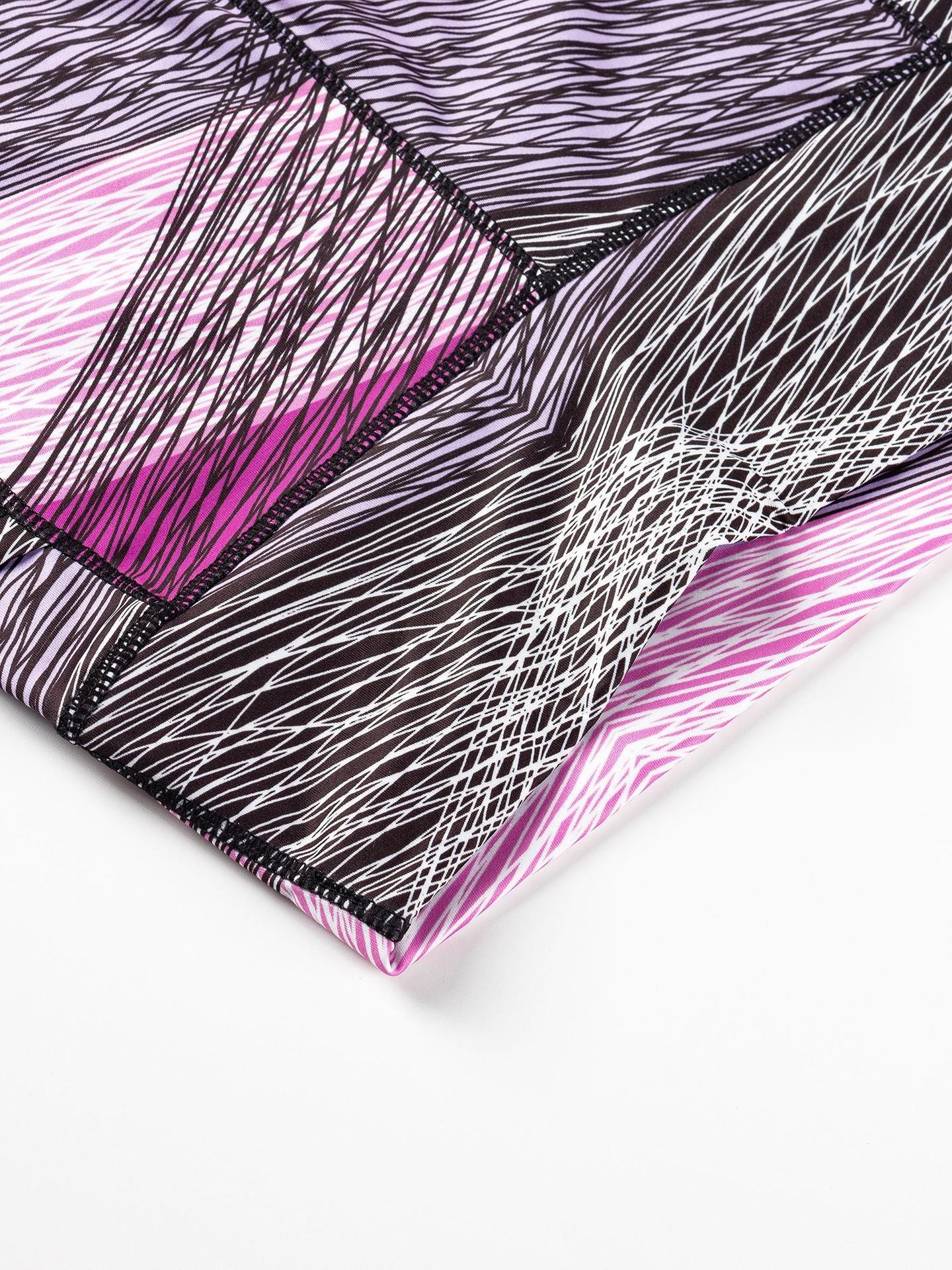 Yoga 7/8 Legs Women's Side Pocket Printed Leggings High-Waisted Tummy-Control Outerwear Running Fitness Pants