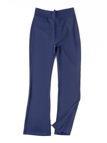 Women's High-Waisted Butt-Lifting Fitness Long Pants for Running, Slimming, Yoga, and Bell-Bottom Pants