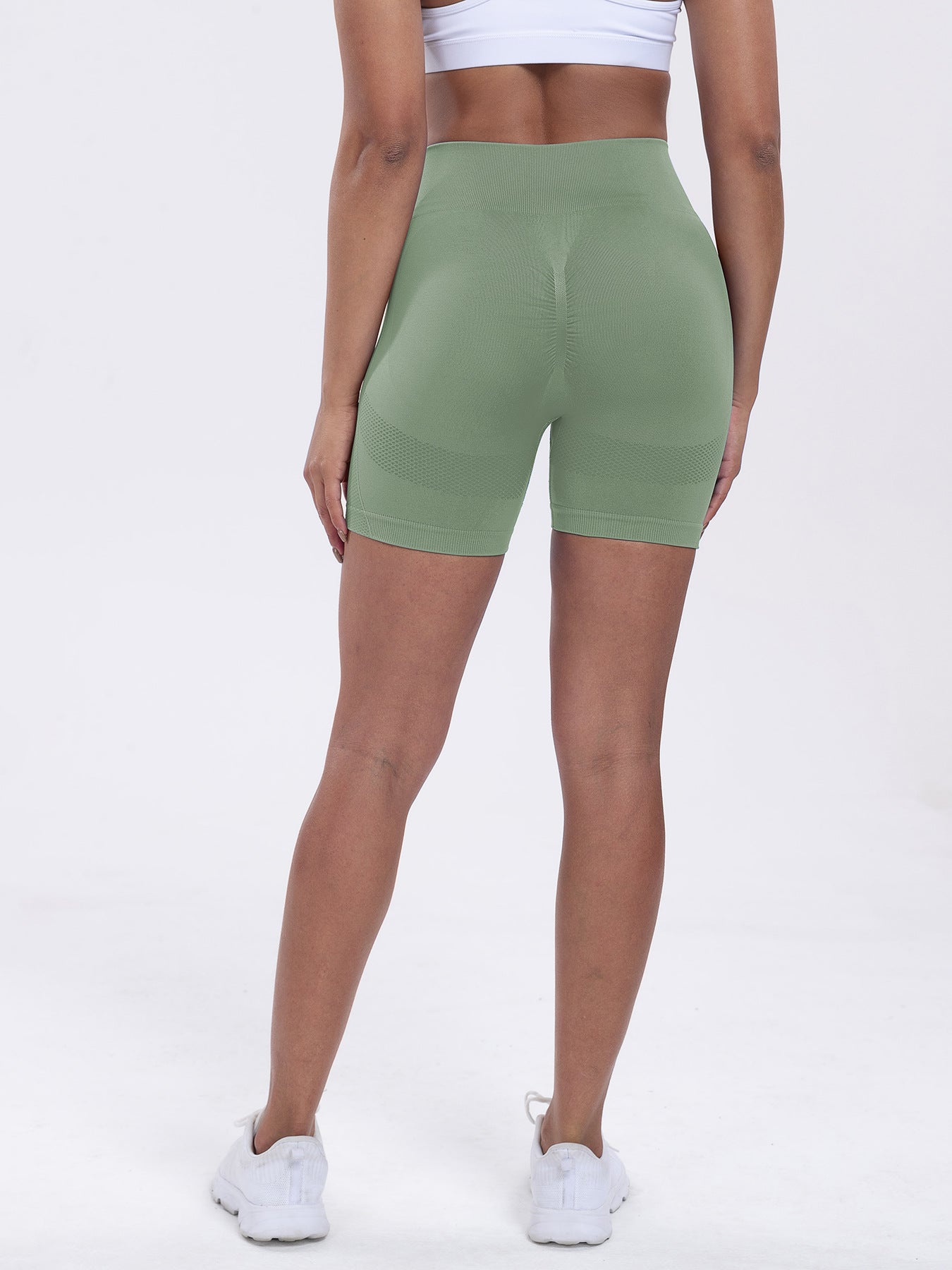 Seamless Impact Shorts for Women, Invisable Scrunch Butt Lifting Gym Seamless Booty Biker Shorts, Breathable Comfortable High Stretch Skinny Shorts, Gym Shorts, Ladies Sportswear for Indoor Outdoor Wear