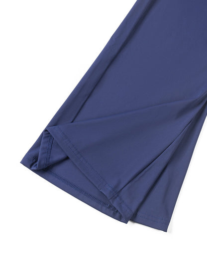 Women's High-Waisted Butt-Lifting Fitness Long Pants for Running, Slimming, Yoga, and Bell-Bottom Pants