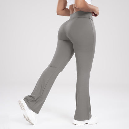 Cross-Waist Outdoor Casual Bell-Bottom Yoga Pants for Women