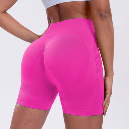 Seamless Impact Shorts for Women, Invisable Scrunch Butt Lifting Gym Seamless Booty Biker Shorts, Breathable Comfortable High Stretch Skinny Shorts, Gym Shorts, Ladies Sportswear for Indoor Outdoor Wear