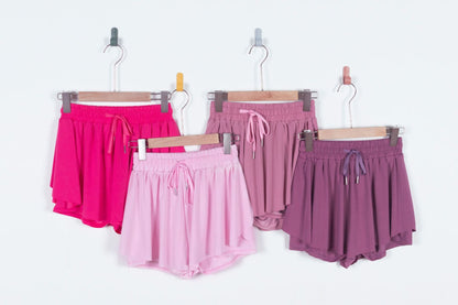 Two-Piece Yoga Shorts-Style Outdoor Skirt Pants, Sports Tennis Skirt Pants, Fitness Running Quick-Dry Drawstring Skirt Pants for Women