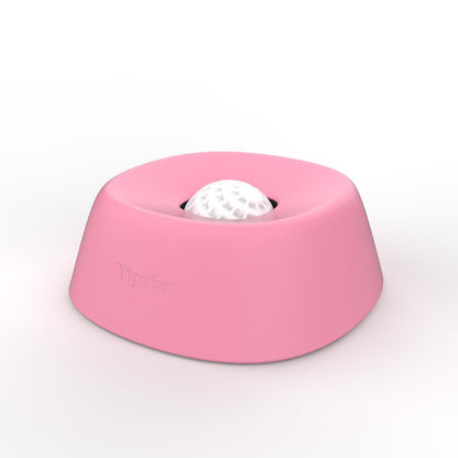 Slow Feeder Dog Bowls for Liquid Treat, [Built-in Rolling Ball] No Spill Bone Broth Dog Licking Bowl, Multi-Purpose Puppy Yogurt Feeder Bowl for All Breeds Dietary Supplement/Post-op Nutrition Feeding